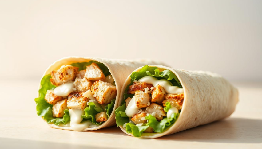 chicken caesar wrap