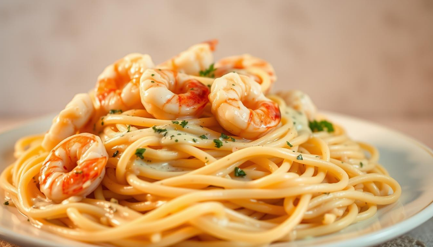 creamy shrimp pasta
